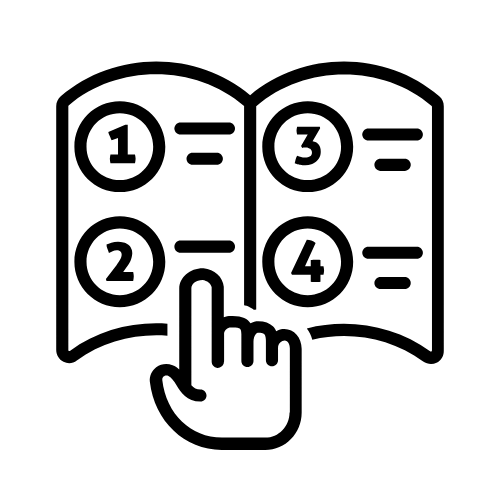 easy to follow instruction icon